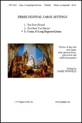 Come O Long Expected Jesus SATB choral sheet music cover